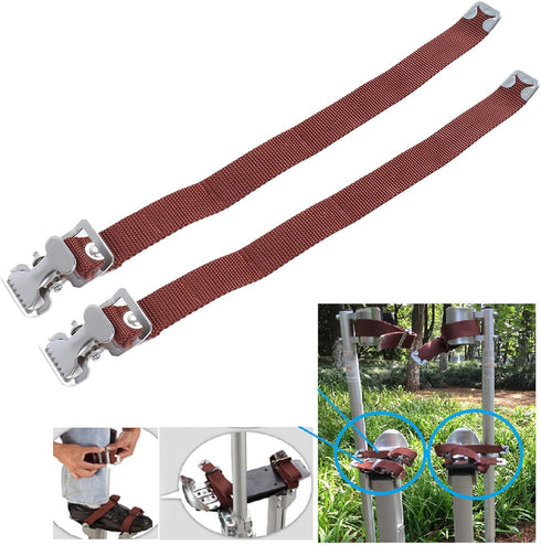 ZJchao 1 Pair Drywall Stilts Leg Straps, Comfort Drywall Stilts Firm Leg Band Straps Drywall Stilt Replacement Parts for Street Performance Home I...