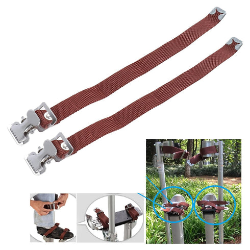 2Pcs Leg Band Strap, Adjustable Nylon Drywall Stilt Ankle Straps with Aluminum Alloy Buckle, Leg Band Straps Stilts Loop Replacement Accessories f...