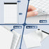Graph Paper Pads 4 Pack Grid Paper Pad 5x8 White Note Pads 2x2 Squares Per Inch Writing Pad Perforated Lined Grid Notebook 50 Sheets Paper Pads Sm...