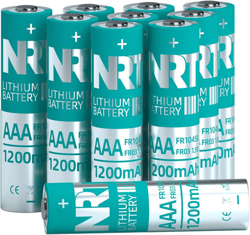 NRT AAA Batteries 10 Pack Triple A, 1.5V 1200mAh Longer Lasting Power AAA Lithium Batteries, Non-Rechargeable...