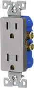 EATON TR1107SG-SP-L Designer Duplex Receptacle, Silver Granite...
