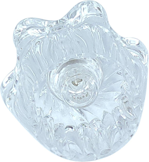 Bathtub and Shower 1 Piece Petal Faucet Knob Replacement Trim Kit with 3 Piece Button Set of Hot, Cold, and Diverter, Clear Acrylic...