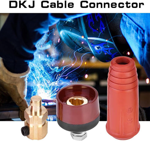 Welding Welding Cable Joint Quick Connector DKJ Series European Style Welding Cable Quick Connector Male Plug and Panel Socket Quick Fitting Adapt...