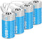 Rechargeable Lithium C Batteries with 4 in 1 USB-C Charge Cable,4 Pack C Cell Li-ion Battries,LR14 1.5V C Size Cell Battery Replacement 4100mWh fo...