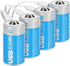 Rechargeable Lithium C Batteries with 4 in 1 USB-C Charge Cable,4 Pack C Cell Li-ion Battries,LR14 1.5V C Size Cell Battery Replacement 4100mWh fo...