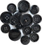 Buffalo Horn Suit Buttons 16pc Set has 4 Buttons measuring 20mm (3/4 Inch) for Jacket Front, 12 Buttons measuring 15mm (5/8 Inch) for Jacket Sleev...