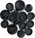 Buffalo Horn Suit Buttons 16pc Set has 4 Buttons measuring 20mm (3/4 Inch) for Jacket Front, 12 Buttons measuring 15mm (5/8 Inch) for Jacket Sleev...