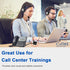 Telephone Training Adapter Y Splitter for RJ9 Headset or Handset Phone Splitter Compatible with Cisco, Yealink, Avaya, Plantronics, Polycom, Shore...