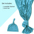 Newborn Swaddle Blanket with Hat Set Baby Swaddle Set Hospital Receiving Blankets for Girls Boys(Teal)...