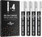 STATIONERY ISLAND Liquid Chalk Markers White Erasable Chalk Marker Pens for Non-Porous Blackboard, Chalkboard, Window, Glass, Signs, Bistro Board ...