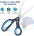 Left Handed Scissors, 8 Inch, Lefty Stainless Steel Sharp Blade Soft Comfort-Grip Handles Blunt Scissors for Adults School Student Kids(1 Pack)...