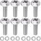 M4 Screws M4x12mm for TV Mount or Monitor 30 Inch or Small VESA Mount Screw Mounting Phillips Head Screw Pack of 8...