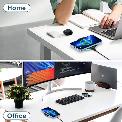 15W Fast Samsung Wireless Charger Pad with Quick Charge Wall Charging Block for Samsung Galaxy S24 S23 FE Ultra S22 S21 fe S20 Z Fold Flip 5 4,iPh...