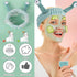 Spa Headband Face Wash Wristband Set Makeup Head Band Snail Coral Fleece Hair Band Skincare Hairband Elastic Creative Cartoon Head Wraps Cute Hair...