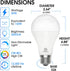 E ENERGETIC LIGHTING 4 Pack 150 Watt Equivalent LED Light Bulb, Super Bright A21 Light Bulb, Daylight 5000K, 2600 High Lumens LED Bulb, Non-Dimmab...