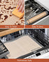Silicone Baking Mat, Sopito Non Stick, Food Safe Platinum Silicone Cookie Baking Liners, Reusable 16.5'' x 11.6'' Oven Liners Sheet, 2 PCS-Grey...