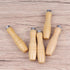 Gadpiparty Sturdy Wooden File Handle - 5Pcs Set - 62mm Inner Hole - Enhanced with Metal Collars for High Precision File Cutting Tools - Ideal for ...