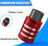 Red Valve Stem Covers American Flag Valve Stem Cap for Car Tires with Plastic Liner Tire Valve Caps, Corrosion Resistant, Leak-Proof, Universal fo...