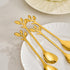 AnSaw Elegant Gold Leaf Coffee Spoons - 10-Piece, 4.7" Mini Stainless Steel Espresso & Dessert Tea Spoons, Perfect for Demitasse & Small Servings...