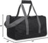 30 Liter, 17 Inch Canvas Duffle Bags for Men and Women – Travel Weekender Overnight Carry-On Shoulder Duffel Tote Bags (Black)...