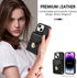 Compatible with iPhone 13 6.1 inch Wallet Case Crossbody Strap Leather Zipper Credit Card Holder Clasp Stand Cell Accessories Phone Cover for iPho...