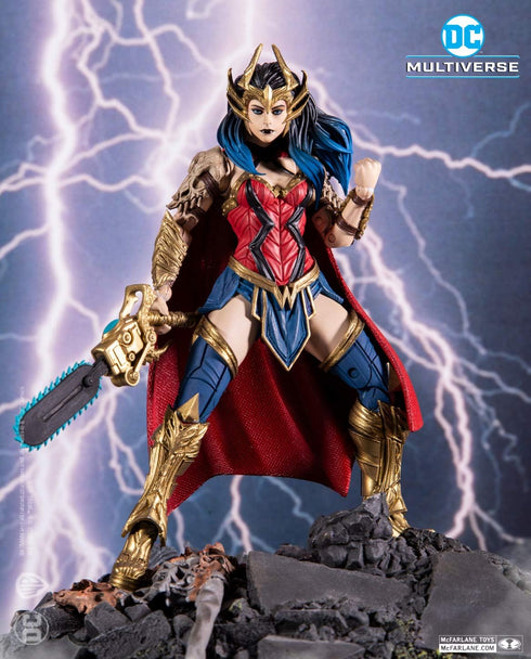 McFarlane Toys - DC Multiverse Dark Nights: Death Metal Wonder Woman 7" Action Figure with Build-A ‘Darkfather’ Parts and Accessories...