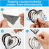 12 Metal Heart Bird Scarer Discs Set, Wind Spinners 3D Helix Reflector Stainless Steel Sparkly Outdoor Garden Decor, Scare Birds & Animals Away fr...