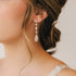 SWEETV Long Pear-Shaped Rose Gold Wedding Birdal Earrings for Brides, Bridesmaids, Crystal Chandelier Dangle Drop Earrings for Women Prom...