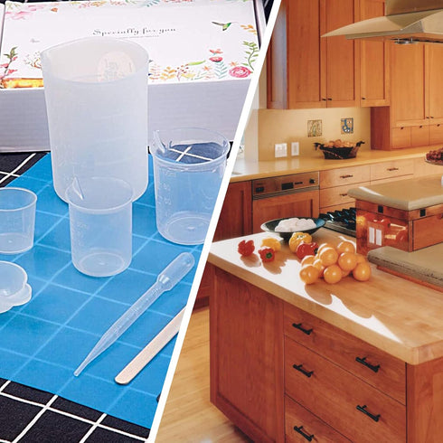 100ml/3.4oz Plastic Graduated Beaker (3 Pack), Transparent PP Measuring Cup Mixing Cup for Kitchen Lab...