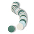 Cheerland Sage Green Garland Mint Blue White Circle Polka Dots Streamer Hanging Party Decorations for Kids Birthday Baby Shower Spring Engagement ...