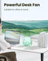 Gaiatop USB Desk Fan, 3 Speeds Portable Small Fan with Strong Airflow, 5.5 Inch Quiet Table Fan, 90° Rotate Personal Cooling Fan For Bedroom Home ...