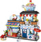 Japanese Street View Ice Drink Shop Mini Building Blocks Toys Model Set, MOC Creative DIY Simulation Architecture, 668 PCS Mini Bricks Constructio...
