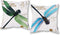 ONWAY Outdoor Dragonfly Decor Blue and Green Dragonfly Pillow Covers 18 x 18 Inches for Garden and Yard, Set of 2...
