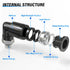 TAILONZ PNEUMATIC Male Elbow 4mm Tube OD x M5 Thread 90 Push to Connect Fittings PL4-M5 (Pack of 10)...
