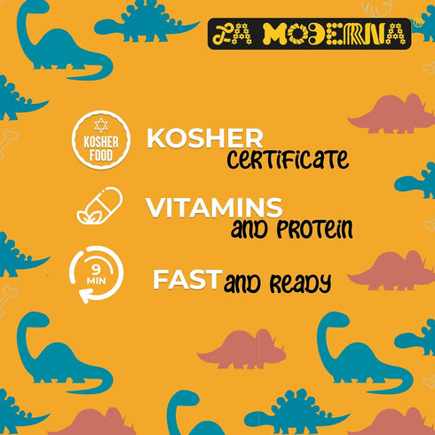 LA MODERNA, Kids Dinosaurios, Pasta, Hecha con Sémola de Trigo Durum, Enriquecida con Vitaminas y Hierro, 7 oz...