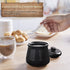 Sugar Bowl with Lid and Spoon, 12 oz Ceramic Sugar Bowl with Spoon, Sugar Container for Coffee Bar, Sugar Jar Sugar Dispenser Bowl, Modern Kitchen...