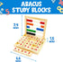 Toysery Abacus for Kids Math Counters, Wooden Educational Counting Toy, Toddler Blocks Kindergarten Toys, Toddler Blocks Wooden Toys, 50 Beads and...