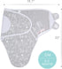 The Peanutshell Baby Swaddle Blankets for Boys or Girls, Grey Safari Animals & Stars, 3 Pack Wrap Set (Medium/Large)...