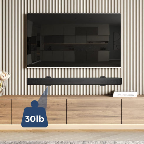 Universal Sound Bar Mount Brackets Wall Mount Shelf for Samsung, Sony, LG, JBL, Polk Audio, Vizio, Roku, Bose, Onn Soundbar Mount Mounting Bracket...