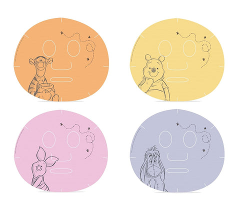 MAD Beauty Disney Winnie the Pooh Face Mask Set of 4 | Cruelty-Free Cosmetics | Honey, Passionfruit, Coconut, and Peach | Skincare Gifts for Women...