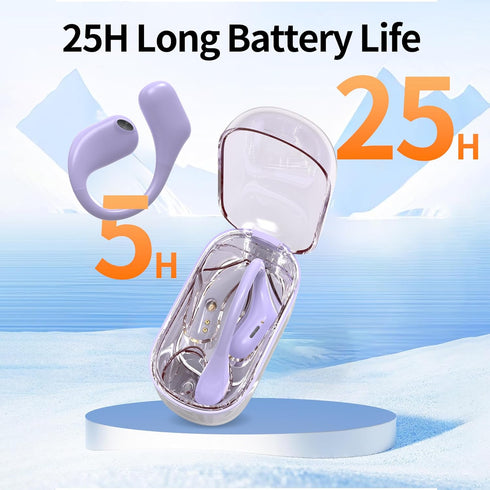 Bluetooth Headphones Wireless Earbuds 36Hrs Playtime Wireless Charging Case HiFi Stereo Over-ear Earphones with Earhook Waterproof Headphones with...
