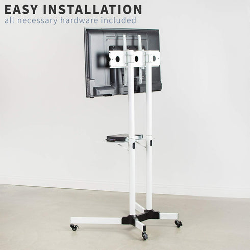 VIVO Attachable Shelf for STAND-TV03W TV Cart Series, White, SHELF-TV03W...