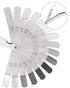 Feeler Gauges - 32 Blades Feeler Gauge Set Stainless Steel Dual Marked Metric and Standard SAE - Valve Thickness Gauge (32-Blade Tapered Feeler Ga...