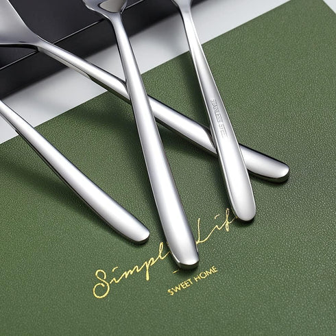 Dinner Spoons 6 Piece, 8.1'' Stainless Steel Tablespoons, Soup Spoons, Dessert Spoons, Spoons Silverware for Home, Kitchen or Restauran,Dishwasher...