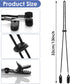 Yolev 2 Pieces Adjustable Hat Strap Clips Black Windproof Clips Cap Retainers with Clips for Outdoor Golfing, Fishing, Boating, Sailing...