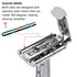 Double Blade Safety Razor Adjustable Razors Single Blade Razor includes 10 Razor Blades and 1Razor Stand Durable,Suitable for Both Men and Women (...