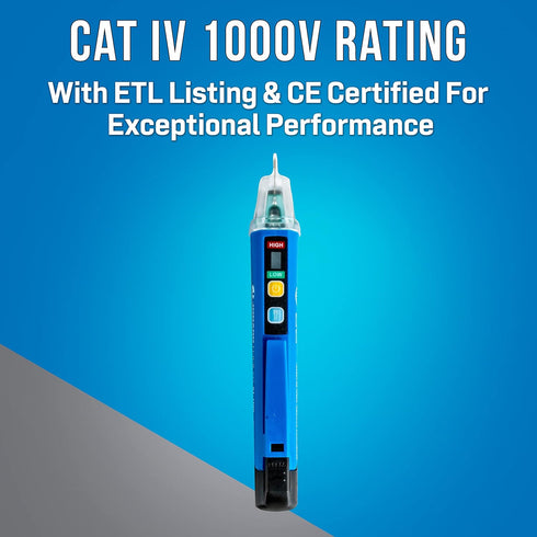 Jonard Tools VT-1100 Non-Contact Voltage Detector, 24 to 1000VAC...