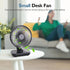 Small Oscillating Fan 3600mAh, Battery Operated Fan,Rechargeable Fan,Small battery powered fan ,Small fan, Oscillating Fan,Dual Adjustable Angle D...