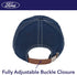 Ford Washed Cotton Adjustable Baseball Hat with Curved Brim and Bottle Opener, Navy Blue, One Size...
