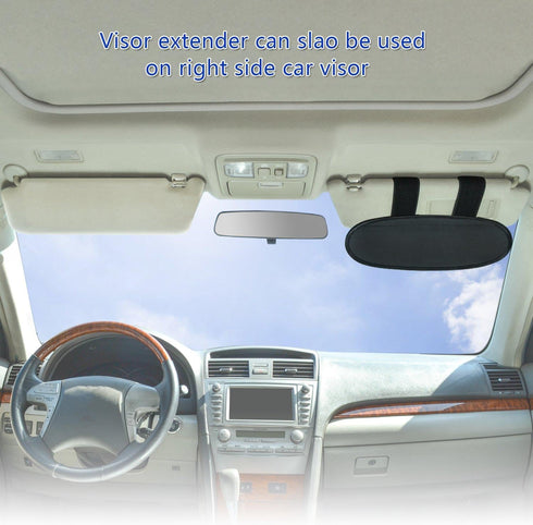 Anti-Glare Anti-Dazzle Vehicle Visor Sunshade Extender Sun Blocker for Cars, Vans and Trucks (Silver)...